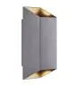 Nordlux Nico Vægbelysning Aluminium Antracit Up & Down | IP54 - Egnet til 2x GU10