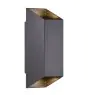 Nordlux Nico Vægbelysning Aluminium Sort Up & Down | IP54 - Egnet til 2x GU10