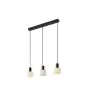 Nordlux Milford Mini 3-Rail Pendel Lampe Glas Sort | Egnet til 3x E14