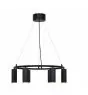Nordlux Vico Pendel Lampe Aluminium og Metal Sort | 534mm - Egnet til 6x GU10