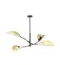 Emibig Loftlampe Lotus Stål Sort | Egnet til 4x E14 - Max 10W