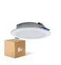 Fordelspakke 6x Fordelspakke 6x LED Downlight Pan 12W 960lm 840 Kold Hvid | 121mm - Udsnit 100mm