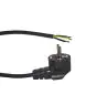 Noxion Power Forsyningskabel Sort - Schuko Europlug + Åbne ender - 5m - 3 pole 0,75mm2