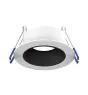 Noxion LED Spot Ares Dyb ring Hvid - med Indre Ring Sort | Udsnit 68mm - incl. GU10 Fitting
