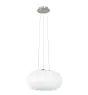 Eglo Pendel Lampe Optica Stål Satin Nikkel | Egnet til 2x E27