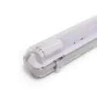 Noxion LED Vandtæt Lysrender Armaturhus Poseidon V2.0 | incl. 1x Noxion LED Lysrør T8 Standard Output 9W 900lm - 840 Kold Hvid - 60cm