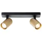 Brilliant Marty Loftlampe Aluminium Sandet Sort Guld 10W 700lm - 830 Varm Hvid | Inkl. 2x GU10