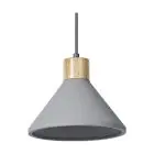 Ledvance Decor Beton/Stål/Træ Pendel Lampe 220 Mørk Grå | Egnet til E27