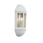 Ansell LED Vægbelysning Latina Halv Lanterne Hvid - Egnet til E27 up to 42W | IP65