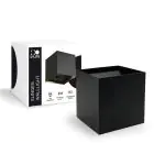 D'Lite Vægbelysning Elingen Aluminium Sort Up & Down 2.9W 170lm - 830 Varm Hvid | IP65 - Batteridrevet - Lyssensor