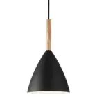 DFTP by Nordlux Pure 20 Pendel Lampe Metal og Træ Sort | Egnet til E27