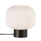 Nordlux Bordlampe Milford Glas Sort | Egnet til 1x E27