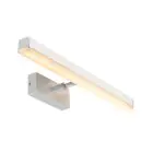 Nordlux Otis 60 Vægbelysning Aluminium Krom 17W 1650lm 930 Varm Hvid | IP44 - Bedste Farvegengivelse - 3Step Dæmpbar