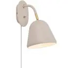 Nordlux Fleur 15 Vægbelysning Metal Beige | Egnet til E14