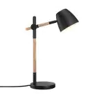 Nordlux Bordlampe Theo Metal og Træ Sort | Egnet til GU10