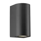 Nordlux Canto Vægbelysning Aluminium Sort Up & Down | Egnet til 2x GU10