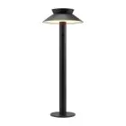 Nordlux Solar Piedestallampe Justina Metal Sort 5W 400lm - 830 Varm Hvid | Bevægelses- og Lyssensor
