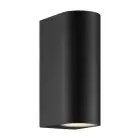 Nordlux Dion Vægbelysning Aluminium Sort Up & Down | Egnet til 2x GU10