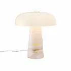 DFTP by Nordlux Bordlampe Glossy Marmor og Glas Pink | 220mm - Egnet til 1x E14