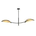 Emibig Loftlampe Lotus Stål Sort | Egnet til 2x E14 - Max 10W