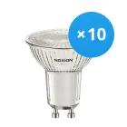 Fordelspakke 10x Noxion LED spot GU10 PAR16 3W 230lm 36D - 830 varm hvid | dæmpbar - erstatter 35W