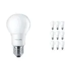 Fordelspakke 10x Philips Corepro LED Pære E27 Pære matt 8W 806lm - 840 kold hvid | erstatter 60W