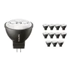Fordelspakke 12x Philips Master LED Spot GU4 MR11 3.5W 200lm 24D - 827 | Alternativ til 20W