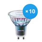 Fordelspakke 10x Philips MASTER LED Spot ExpertColor GU10 PAR16 3.9W 280lm 25D - 930 varm hvid | bedste farvegengivelse - dæmpbar - erstatter 35W
