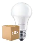 Fordelspakke 10x Philips Corepro LED Pære E27 Pære matt 13W 1521lm - 840 kold hvid | erstatter 100W