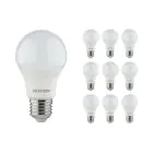 Fordelspakke 10x Noxion Lucent Classic LED E27 Pære matt 4.9W 480lm - 830 varm hvid | erstatter 40W