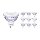 Fordelspakke 10x Philips Master Value LED Spot GU5.3 MR16 5.8W 450lm 36D - 927 ekstra varm hvid | bedste farvegengivelse - dæmpbar - erstatter 35W