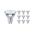 Fordelspakke 10x Philips MASTER Value LED Spot GU10 PAR16 3.7W 270lm 36D - 922-927 Dim To Warm | Bedste Farvegengivelse - Dæmpbar - Erstatter 35W