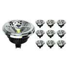 Fordelspakke 10x Noxion Lucent LED Spot GU10 AR111 15W 850lm 40D - 930 Varm Hvid | Bedste Farvegengivelse - Dæmpbar -  Erstatter 75W