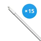 Fordelspakke 15x Bright Choice LED Vandtæt Lysrender 27W 2970lm - 840 Kold Hvid | 150cm