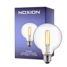 Noxion Lucent Filament LED E27 Globe Klar 7W 806lm - 827 Ekstra Varm Hvid | Dæmpbar - Erstatter 60W
