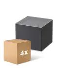 Fordelspakke 4x D'Lite Vægbelysning Elingen Solar Sort Up & Down - 830 Varm Hvid | IP54