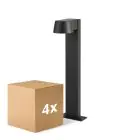 Fordelspakke 4x D'Lite Piedestallampe Lira Sort 7W 600lm 830 Varm Hvid | IP54