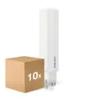 Fordelspakke 10x Philips CorePro PL-C LED 9.5W 1100lm - 840 Kold Hvid | 4-Pinde - Erstatter 26W