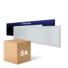 Fordelspakke 5x Noxion LED Panel Ecowhite V4.0 28W 3400lm - 840 Kold Hvid | 120x30cm - UGR 