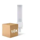 Fordelspakke 10x Ledvance Dulux-D LED 7W - 840 Kold Hvid | 2-Pinde - Erstatter 18W