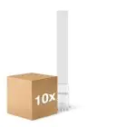 Fordelspakke 10x Noxion Lucent PL-S LED  6W - 830 Varm Hvid | 4-Pinde - Erstatter 11W