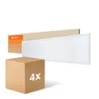 Fordelspakke 4x Ledvance LED panel Kompakt Aluminium Hvid 33W 3630lm - 840 kold hvid | 120x30cm