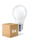Fordelspakke 6x Philips Corepro LED Pære E27 Pære matt 8.5W 1055lm - 830 varm hvid | erstatter 75W