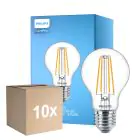 Fordelspakke 10x Philips Corepro LED Pære E27 Pære klar 8.5W 1055lm - 827 ekstra varm hvid | erstatter 75W