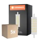 Fordelspakke 5x Ledvance Performance LED R7s Dobbelt Ended 118mm klar 15W 2000lm - 827 ekstra varm hvid | erstatter 125W