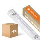Fordelspakke 4x Ledvance LED Vandtæt Lysrender Fugttæt Armaturhus Performance | Egnet Til 1x120cm LED Lysrør