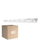 Fordelspakke 4x Ledvance LED Vandtæt Lysrender Fugttæt 58W 8000lm - 840 Kold Hvid | 150cm