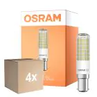 Fordelspakke 4x Osram Special T Slim LED B15d Klar 6.5W 806lm - 827 Ekstra Varm Hvid | Erstatter 60W