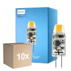 Fordelspakke 10x Philips LED Capsule CorePro G4 Klar 1W 100lm - 827 Ekstra Varm Hvid | Erstatter 10W 