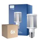 Fordelspakke 6x Philips TrueForce LED E40 HPL klar 42W 5700lm 360D - 830 varm hvid | erstatter 200W